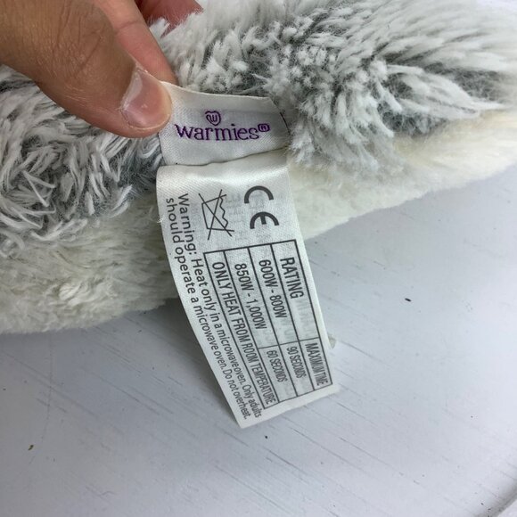 Warmies Microwavable Plush Gray White Dolphin Stuffed Animal Heat Therapy 11.5” - Picture 6 of 8